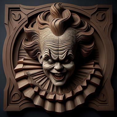 3D model Pennywise Ono 2 actor Bill Skarsgaard (STL)